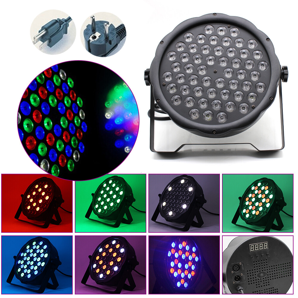 For Professional Stage DJ Disco Party KTV RGBW LED Flat Par Light AC ...