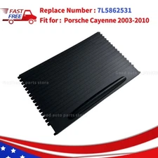 For Porsche Cayenne 2003-2010 Front Console Cup Holder Roller Blind Cover Black