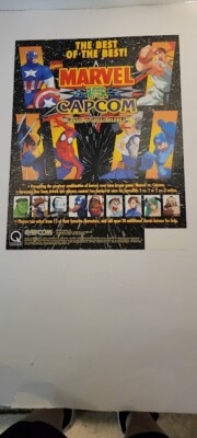 Flyer  CAPCOM  MARVEL VS CAPCOM Arcade Video Game advertisement original see pic