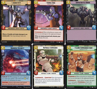Star Wars Unlimited Twilight of the Republic - Common & Uncommon Cards -You Pick