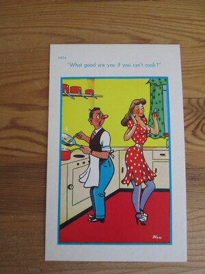 ''Comic-Postkarte TROW Nr. 11924 ''''Was nützt es dir, wenn du nicht kochen kannst?'' Unveröffentlicht