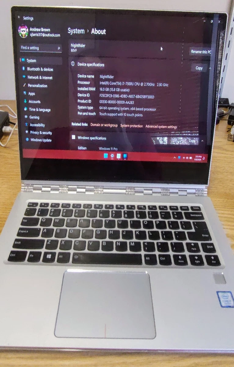 Lenovo Yoga 910 Intel Core i7 7th Gen. PC Laptops & Netbooks for