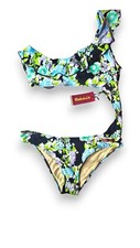Trikini Serena Fascia Monospalla Fiorato FZ Beachwear Tg S