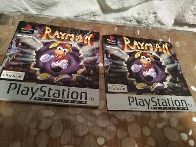 Bpz Hand-Aufziehbar Anleitung Rayman+Abdeckung Vorne Spiel sony PLAYSTATION 1