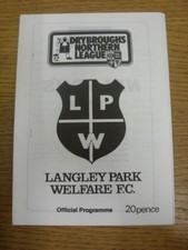 01/04/1988 Langley Park Wefare v Duham Ciy  . Footy Progs are pleased to offer t
