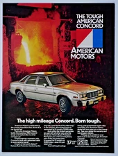 1982 AMC Concord Vintage Tough American White Original Print Ad 8.5 x 11"