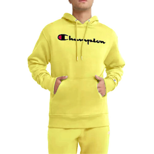 Champion Brand Hoodie Heavy Pullover Big Script Logo Jacket Powerblend Fleece - Picture 9 of 28