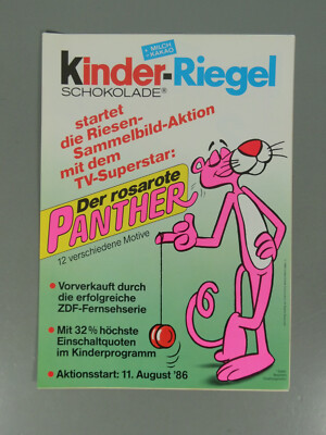 KINDERRIEGEL: Folder ''Der rosarote Panther'' 1986 TOPZUSTAND