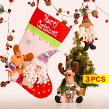 Christmas Stockings Set, Large Christmas Stockings for Xmas Decorations, 3pcs: 3