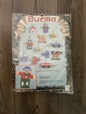 1991 Bucilla 12 Christmas Ornaments Kit 61158