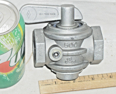 NEW K KEY COMPONENTS # 500 MANUAL ALUMINUM 1'' INCH F NPT MAIN SHUTOFF GAS VALVE