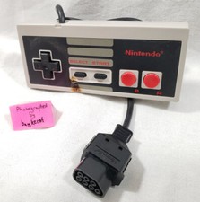 Official original Nintendo NES Controller w/AUTHENTIC 80s Cigarette Burn NES-004