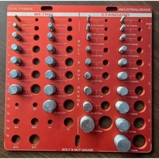 Nut and Bolt Thread Checker 34 Thread Identifier Gauge Precise Inch and Metric K