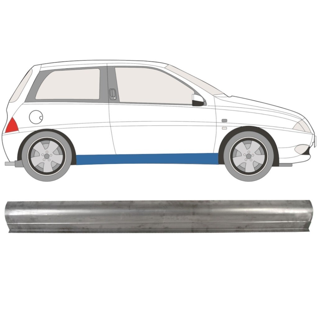 LANCIA YPSILON 1995-2003 SILL REPAIR PANEL ROCKER PANEL / RIGHT = LEFT