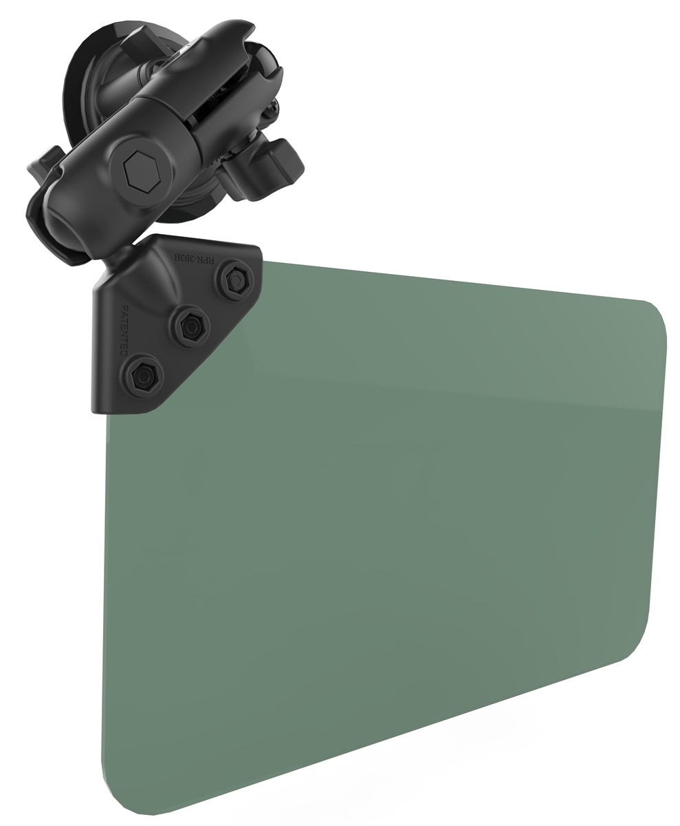 RAM Universal Suction Cup Sun Visor, 50 Green Tint for Aircraft