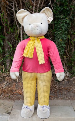 RUPERT BEAR - HUGE MERRYTHOUGHT MOHAIR TEDDY TOY SHOP STORE
