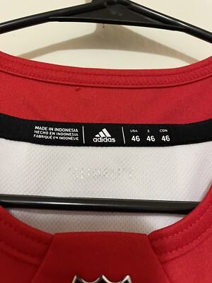 NWT Men's Size 46 Adidas NHL Detroit Red Wings Authentic White