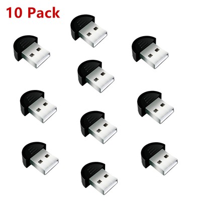 10X Universal Mini USB2.0 EDR Wireless Bluetooth Dongle Adapter For Laptop PC