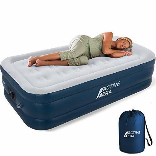 Active Era Premium Twin Size Inflatable Air Mattress with AC Pump and Pillow 18" - Foto 1 di 1