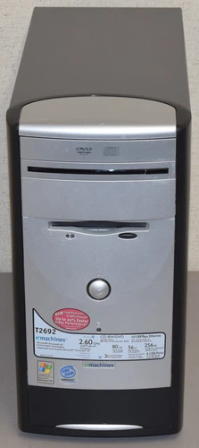 Vintage eMachines T2692 Computer PC Case with Combo Drive and 3.5" Floppy
