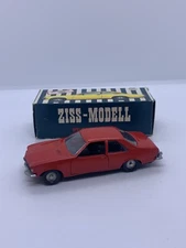 ZISS MODELL OPEL COMMODORE COUPE RED MADE IN WESTERN GERMANY 1/43 SCALE.