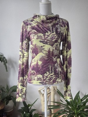 Free People Movement Misty Morning bedrucktes Lagenlook-Top Ernte Größe M UVP 78 £ neu mit Etikett