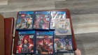 Bundle of 6 PS4 games Lego Jurrasic World, Lego Force Awakens, KH 1 & 2, WWE,NBA