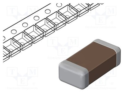 MLCC 100pF Kondensator: Keramik SMD ±5% 50V 0402 C0G (NP0)