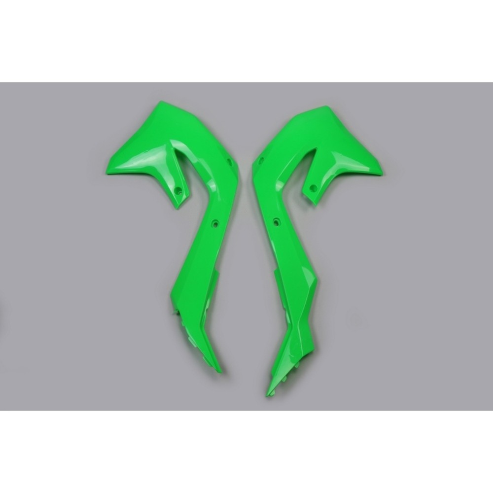 Side Radiator Plastics UFO Neon Green Kawasaki KX450 for Motorcycle