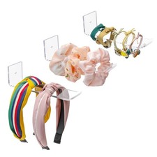 3 Pack Acrylic Headband Holder Wall Clear Hanging Organizer Storage Girls