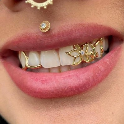 Comfort Silver Gold Plated Small Single Tooth Cap Grillz Hip Hop Teeth Grill 