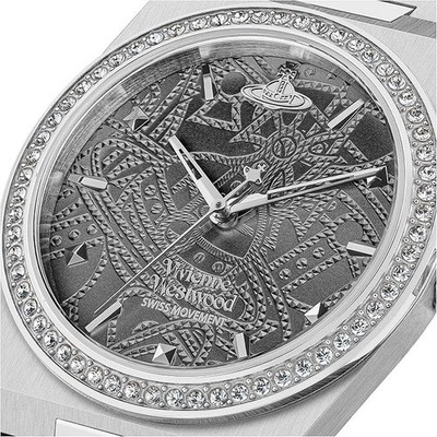 vivienne westwood charterhouse VV244GYSL grey dial crystal pav