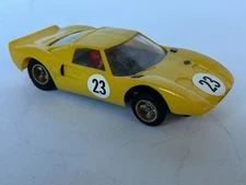 Strombecker Ford GT 40 (Yellow) 1/32 scale slot car