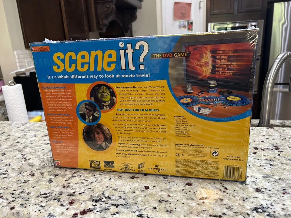 Scene It? Original Movie Trivia DVD Game Vintage 2003 Mattel - NEW - Image 2 of 4