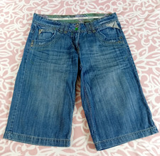 Next shorts size 12 denim 100 cotton/blue boyfriend/the crop