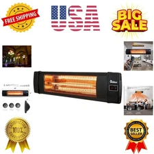 Outdoor Infrared Heater with Remote Control - Ideal for Patios & Decks