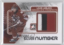 2010-11 ITG Heroes and Prospects Game-Used Silver Number Louis Leblanc #M-58