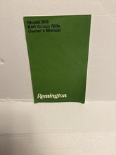 Remington Model 700 Bolt Action Center Fire Rifle Owners Instruction Manual 1977