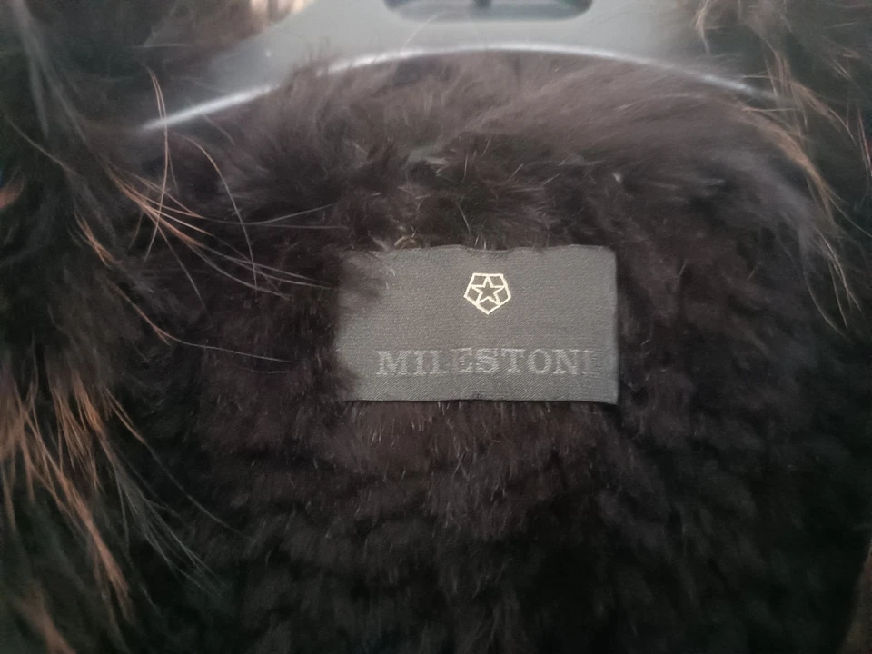 Milestone Fellweste Kaninchen Fell Braun Gr. D 38-40 It 44 - Bild 3 von 4