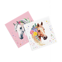 20 Servietten Pferde 3-Lagig 33X33Cm