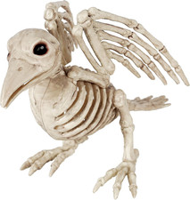 Skeleton Bird Halloween Decoration, 5.5 Inch