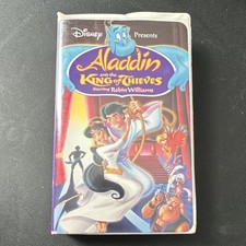 Disney Aladdin and the King of Thieves VHS Full Screen Robin Williams 1996
