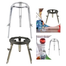 Chemistry Lab Adjustable Tripod Oil Burner Stand Versatile Simple Assembly Metal