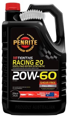 Motoröl Penrite Racing 10 20W60 PAO ESTER Vollsynthetisch 5L