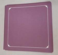 New Creative Memories Scrapbook Album 12x12 Burgundy Gold Trim w/ 15 White Pages