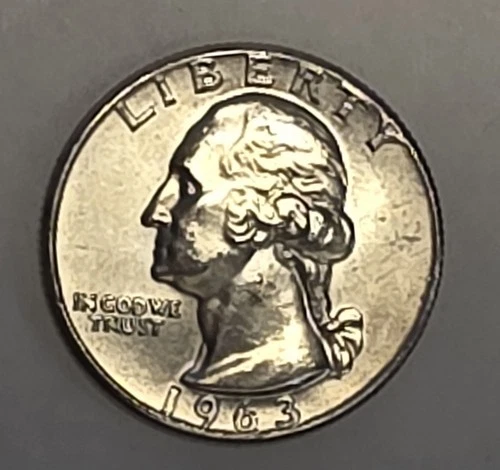 1963 Washington Quarter - Brilliant Uncirculated - 90% Silver