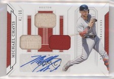 2019 Panini National Treasures 41/99 Michael Chavis #GGS-MC Auto 8d4