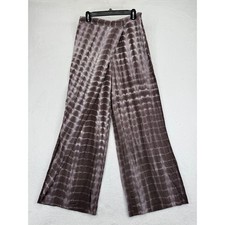 Zara Women's Brown Tie Dye High Waist Wide Leg Palazzo Pants Size M