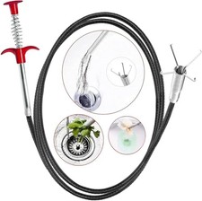 Drain Snake 61Inch, Unclog Drain Tool for Bathroom Sink, Shower, 61inch