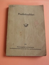 Postleitzahlen Verzeichnis 1961 Taschenbuch Städte Dörfer 368 S. Vintage Rarität